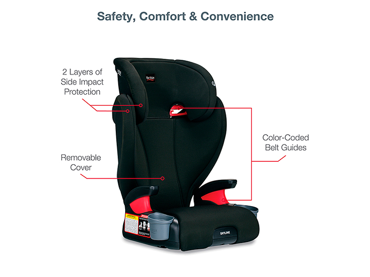 SILLA AUTO BUTACA BRITAX SKYLINE NEGRO 5