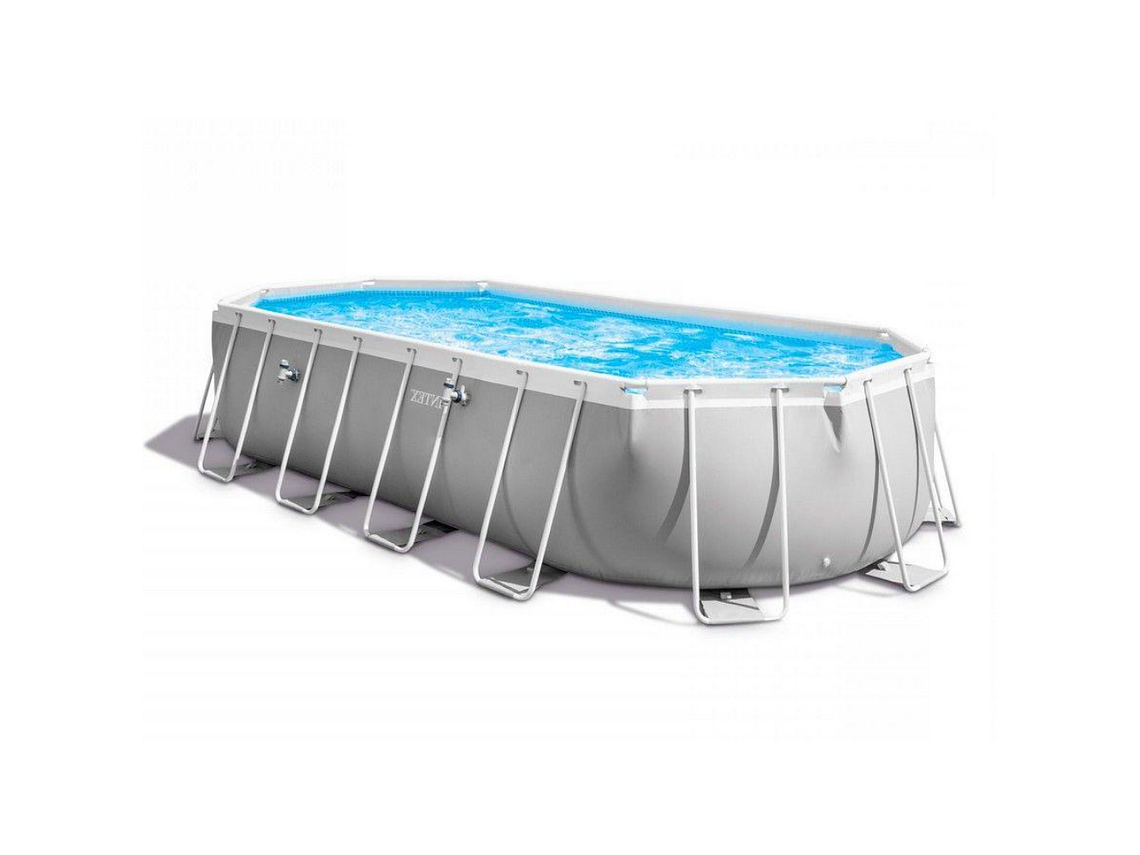 PISCINA ESTRUCTURAL INTEX PRISMA FRAME SET 610X305X122 CM + BOMBA + ESCALERA + COBERTOR + BASE 1
