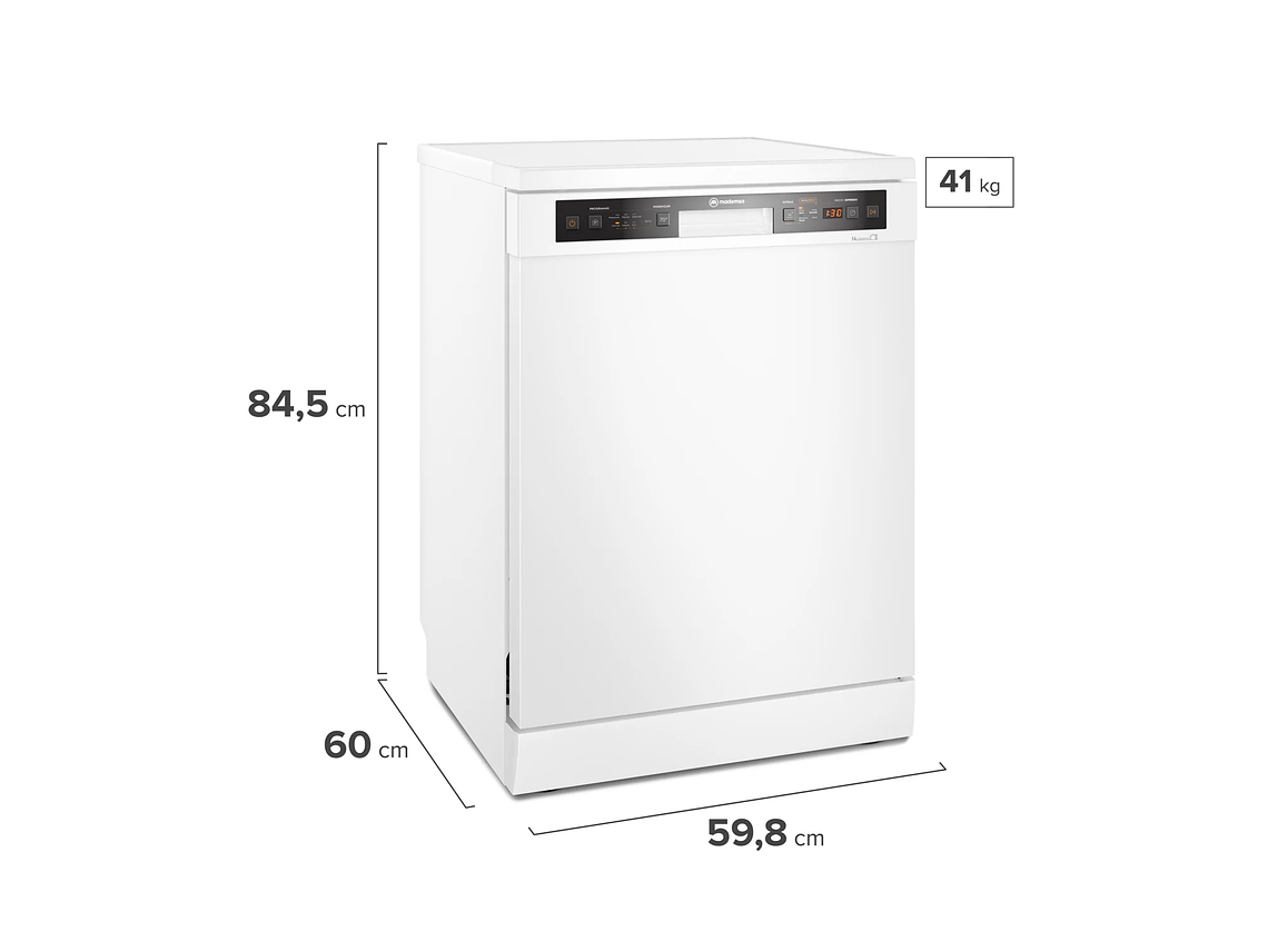 LAVAVAJILLAS 14 CUBIERTOS FUNCIÓN HIGIENZAR 14 BZG BLANCA 2