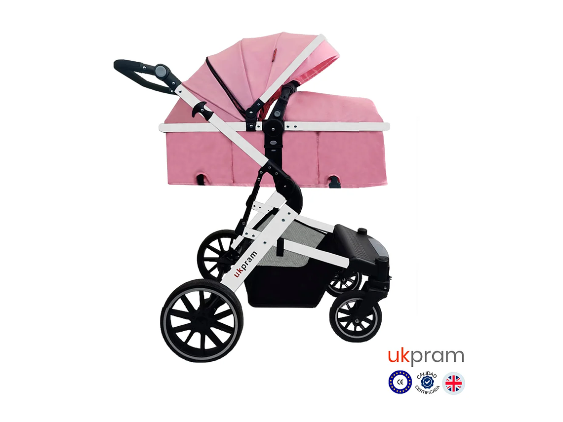 COCHE TRAVEL SYSTEM 4 EN 1 UK PRAM ROSA 2