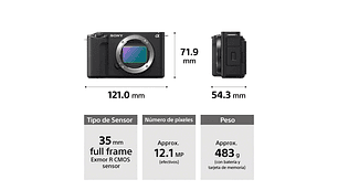 CAMARA VLOGGING FULL-FRAME ZV-E1 NEGRA