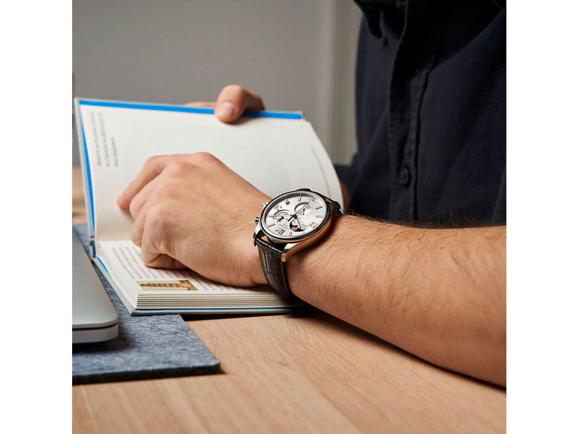 RELOJ CERTINA DS 8 FASE LUNAR CUERO NEGRO 2