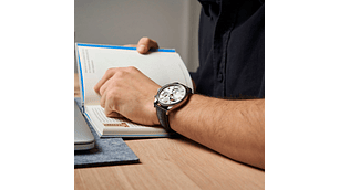 RELOJ CERTINA DS 8 FASE LUNAR CUERO NEGRO