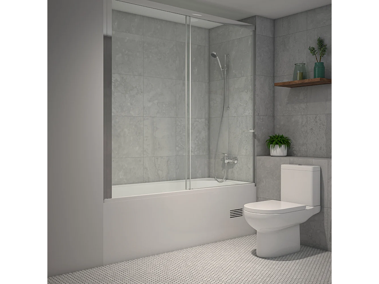 MAMPARA STRETTO DE TINA CORREDERA 140 X 150 CM 2