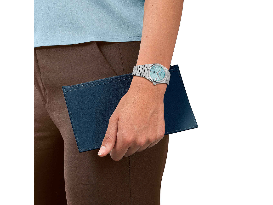 RELOJ TISSOT MUJER PRX POWERMATIC 35MM CELESTE 3