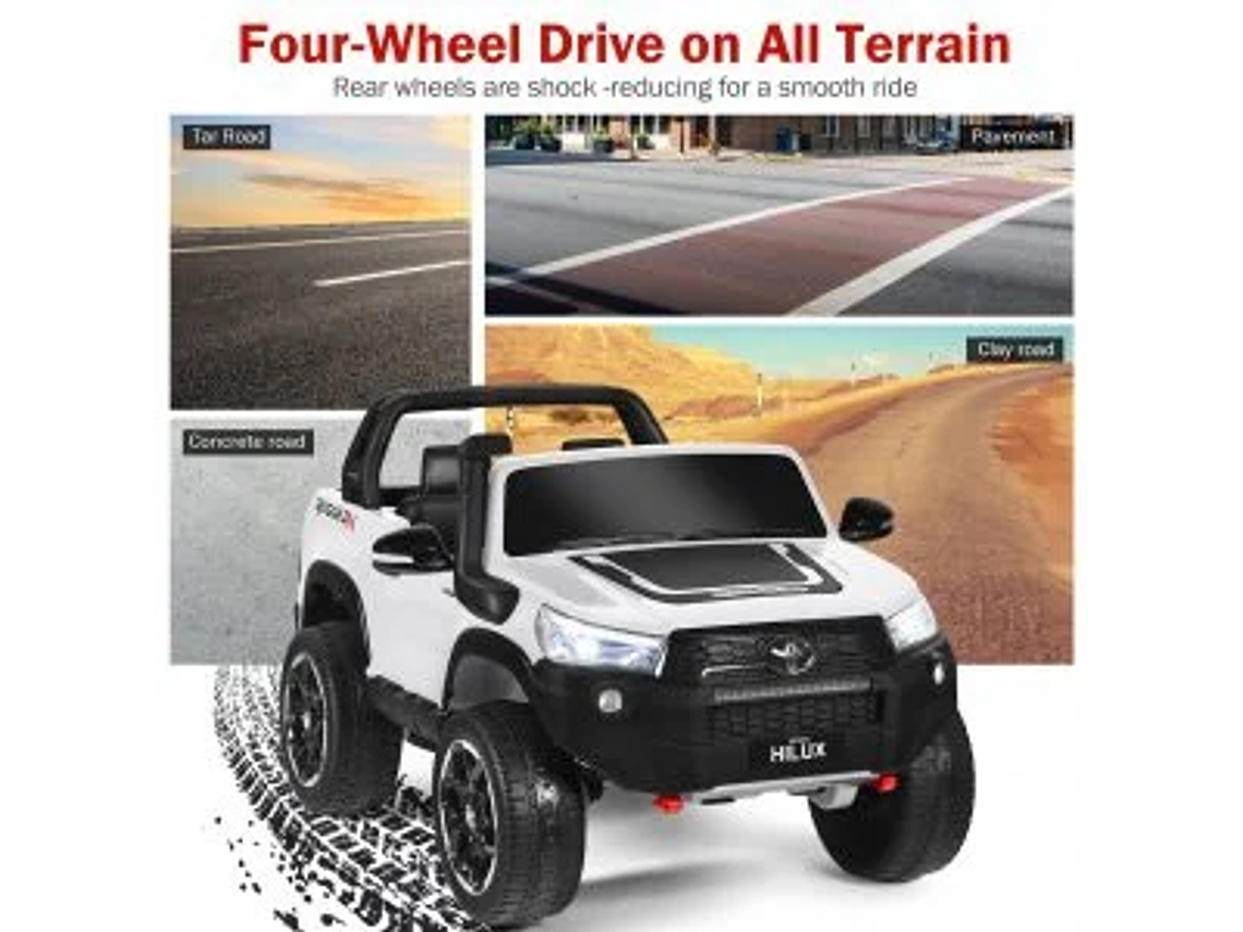  AUTO TOYOTA HILUX RUGGED X 12V WHITE 4