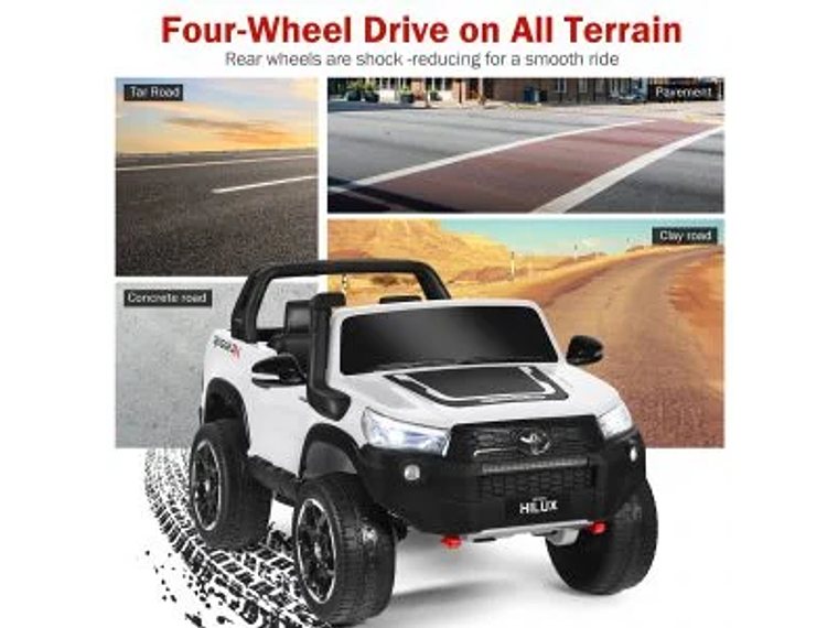  AUTO TOYOTA HILUX RUGGED X 12V WHITE 4