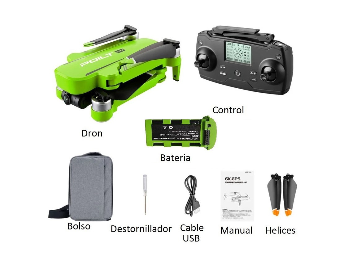 DRONE GPS JJRC X17 6K 5G 1000M AUTOESTABILIZADOR 4