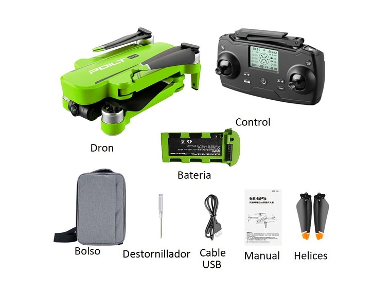 DRONE GPS JJRC X17 6K 5G 1000M AUTOESTABILIZADOR 4