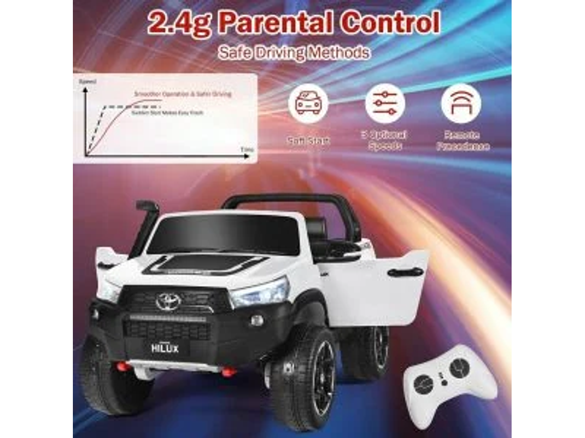  AUTO TOYOTA HILUX RUGGED X 12V WHITE 5