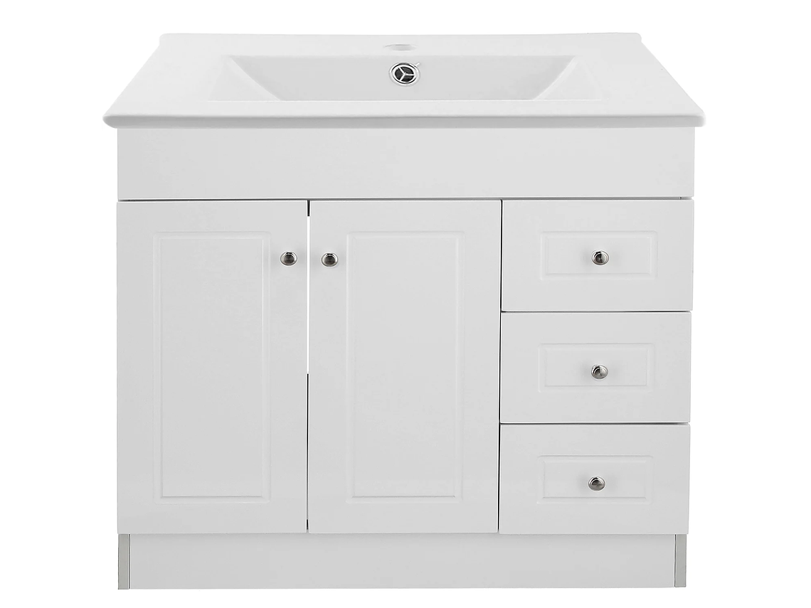 KIT DOMSA MUEBLE VANITORIO B120PHD-B + P-120/120 X 80 X 47 CM BLANCO 1