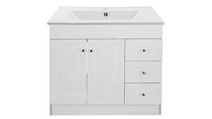 KIT DOMSA MUEBLE VANITORIO B120PHD-B + P-120/120 X 80 X 47 CM BLANCO