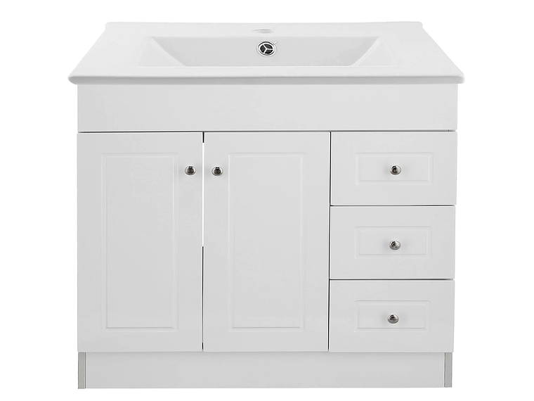 KIT DOMSA MUEBLE VANITORIO B120PHD-B + P-120/120 X 80 X 47 CM BLANCO 1