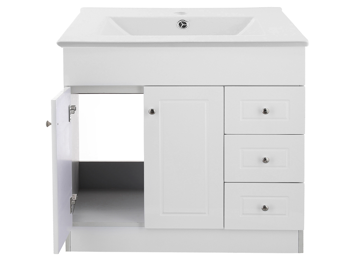 KIT DOMSA MUEBLE VANITORIO B120PHD-B + P-120/120 X 80 X 47 CM BLANCO 2