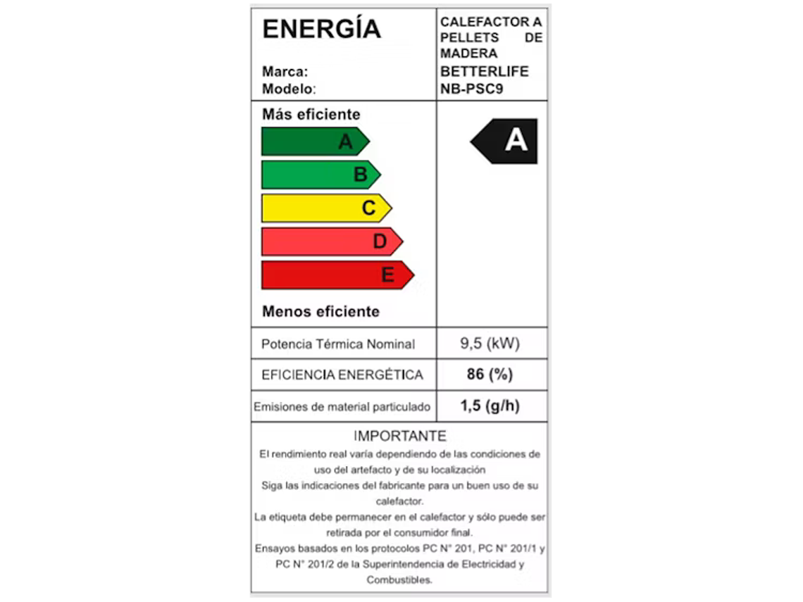 ESTUFA PELLET 9,5 KW WI-FI BETTERLIFE NB-PSC9 4