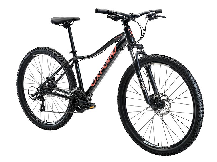 BICICLETA MTB OXFORD VENUS 1  NEGRO/CORAL ARO 27.5 2