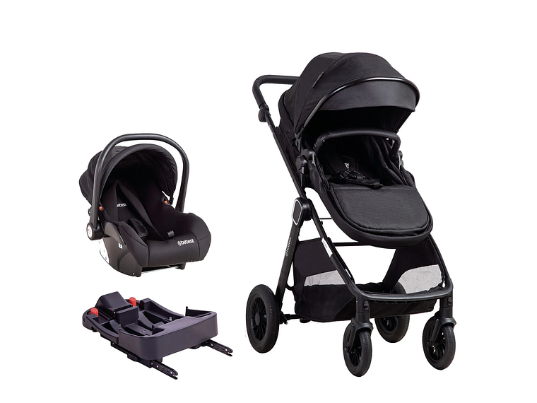 COCHE CUNA TRAVEL SYSTEM ISOFIX SUNSET PREMIUM NEGRO BEBESIT 1