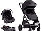 COCHE CUNA TRAVEL SYSTEM ISOFIX SUNSET PREMIUM NEGRO BEBESIT - Miniatura 1