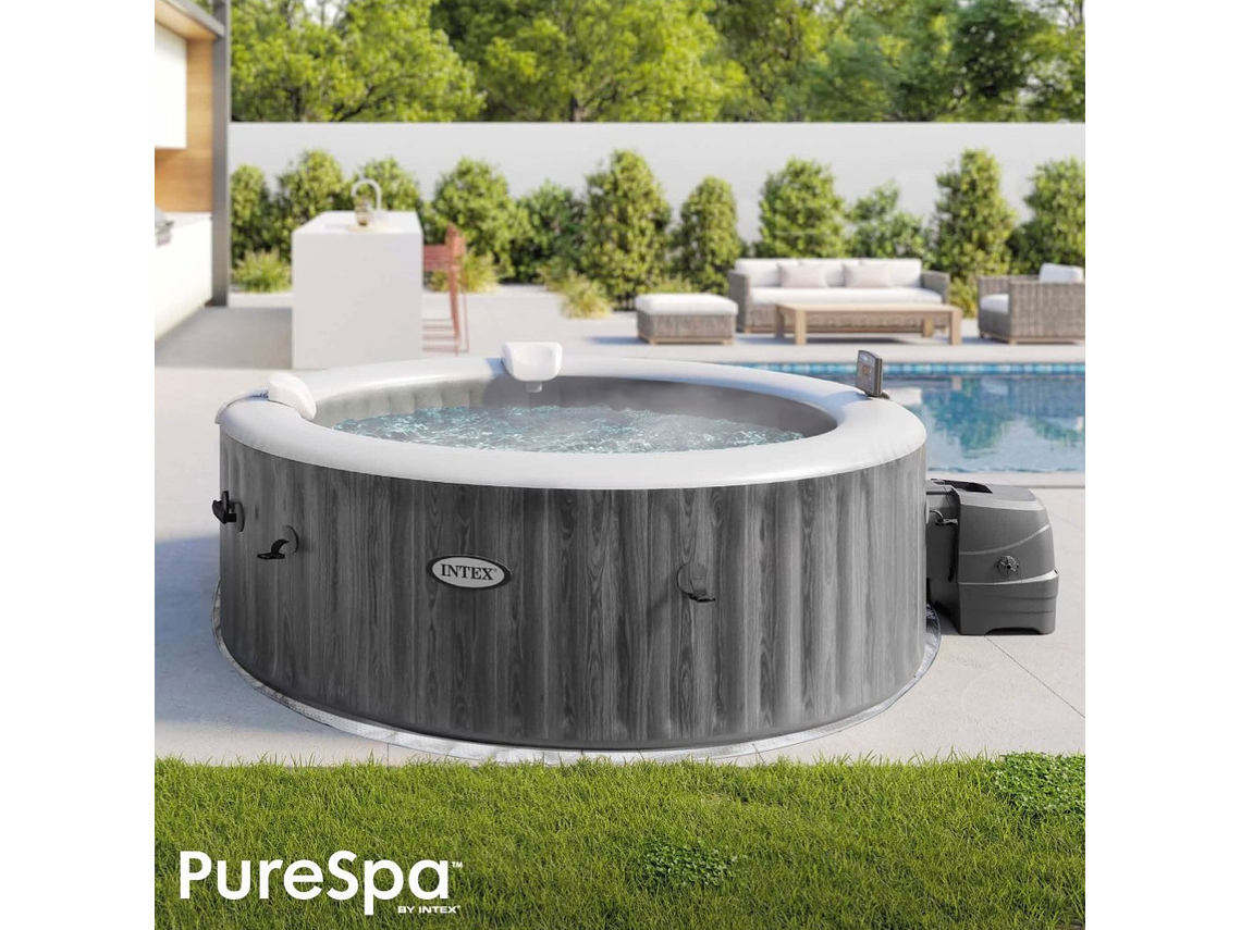 SPA HOT TUB INFLABLE INTEX GREYWOOD DELUXE 4 PERSONAS 2