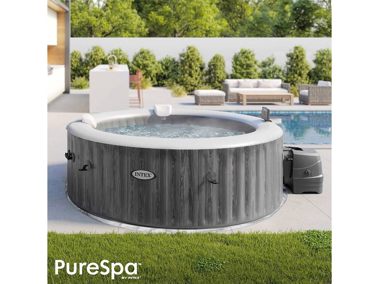 SPA HOT TUB INFLABLE INTEX GREYWOOD DELUXE 4 PERSONAS 2