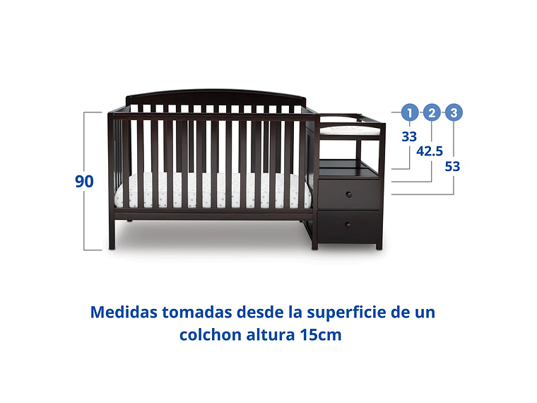 CUNA CONVERTIBLE Y MUDADOR ROYAL CHERRY 3
