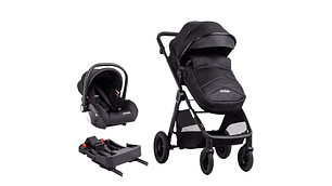 COCHE CUNA TRAVEL SYSTEM ISOFIX SUNSET PREMIUM NEGRO BEBESIT