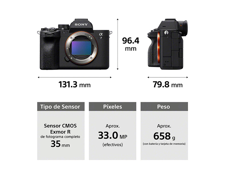 CAMARA FULL FRAME ILCE-7M4K CON LENTE SEL2870 | NEGRO 2