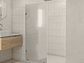 SHOWER DOOR VIDRIO TEMPLADO CON EMPAVONADO 100X190 CM HERRAJE INOX - Miniatura 2