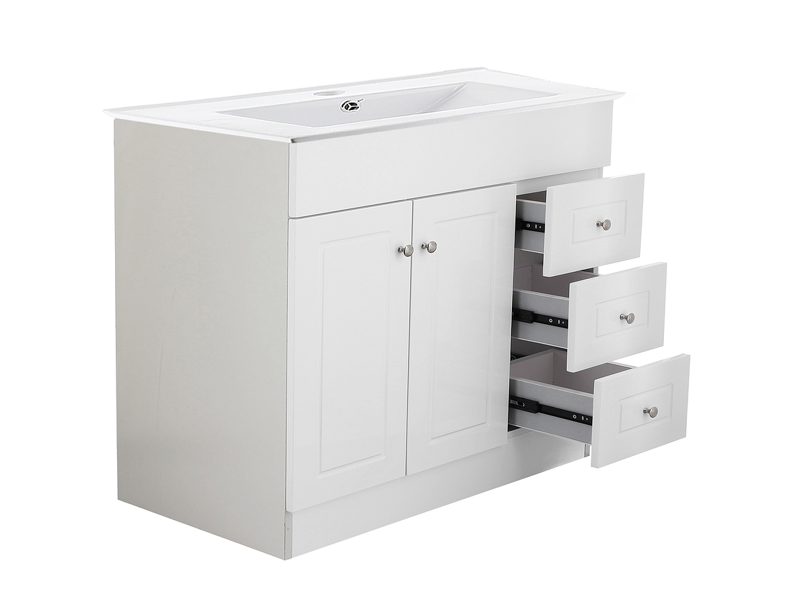 KIT DOMSA MUEBLE VANITORIO B120PHD-B + P-120/120 X 80 X 47 CM BLANCO 4