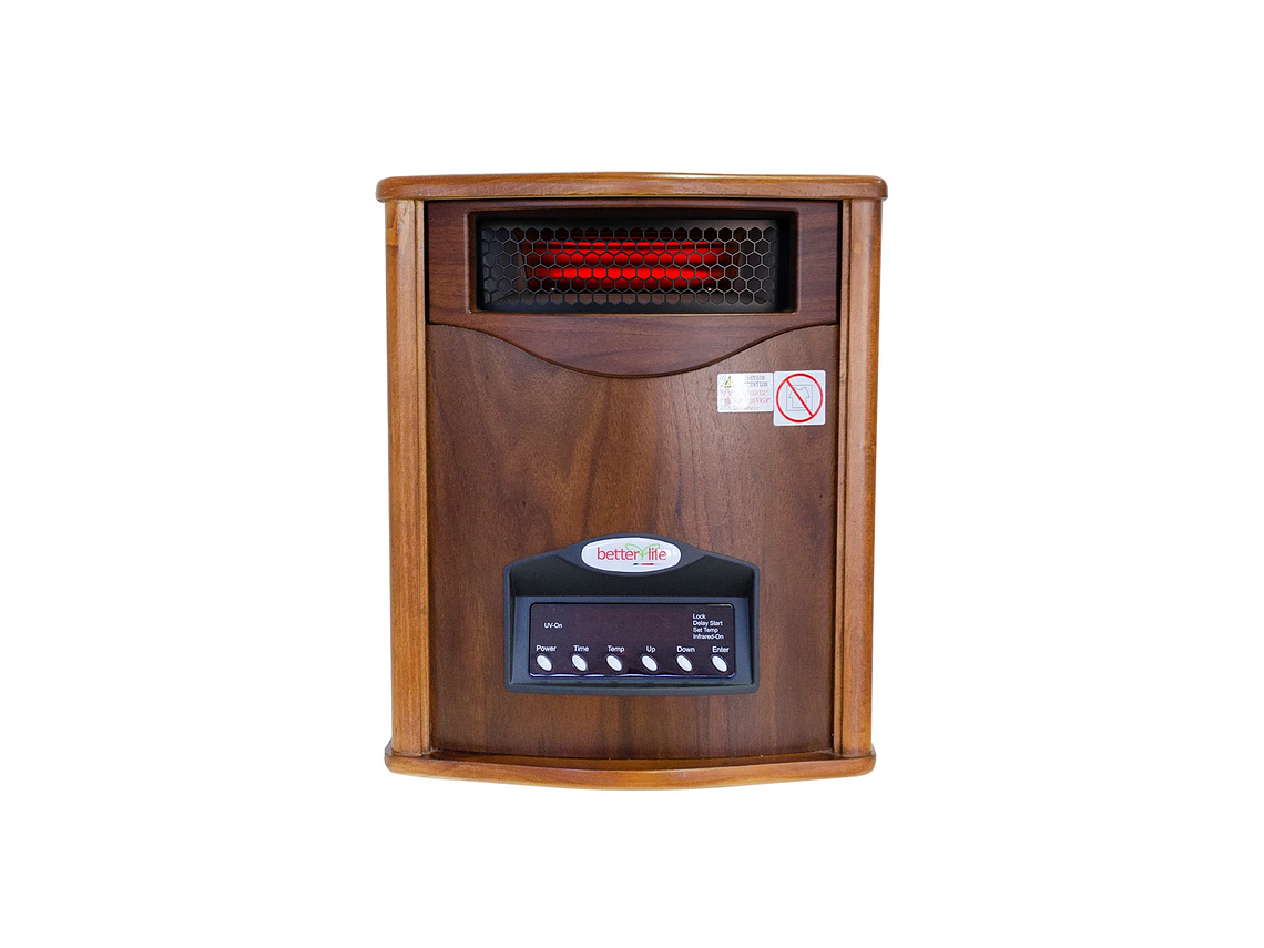ESTUFA INFRARROJA MADERA UV 70 M² BETTERLIFE BLIR1500UVWTW 2