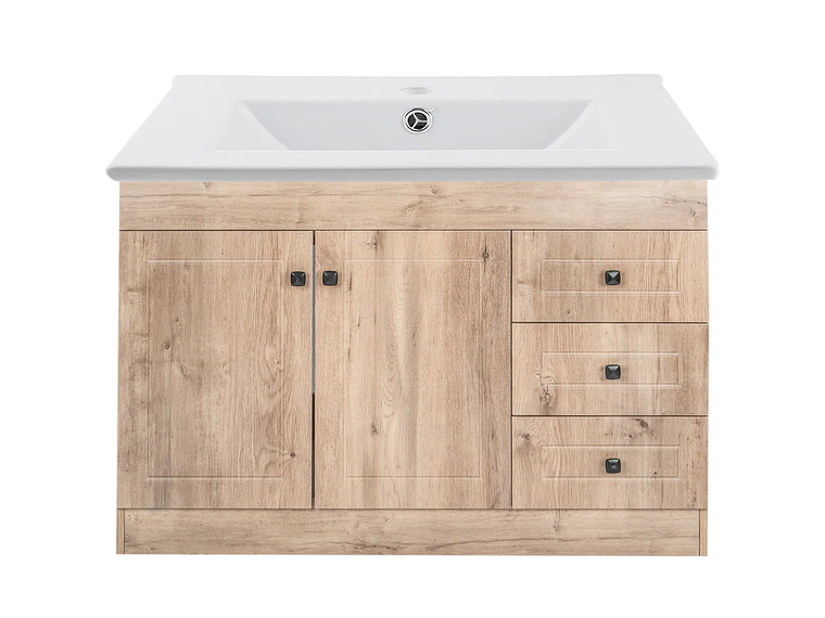 KIT DOMSA MUEBLE VANITORIO NOGAL B120PH-WOOD + P-120/120 X 80 X 47 CM 1