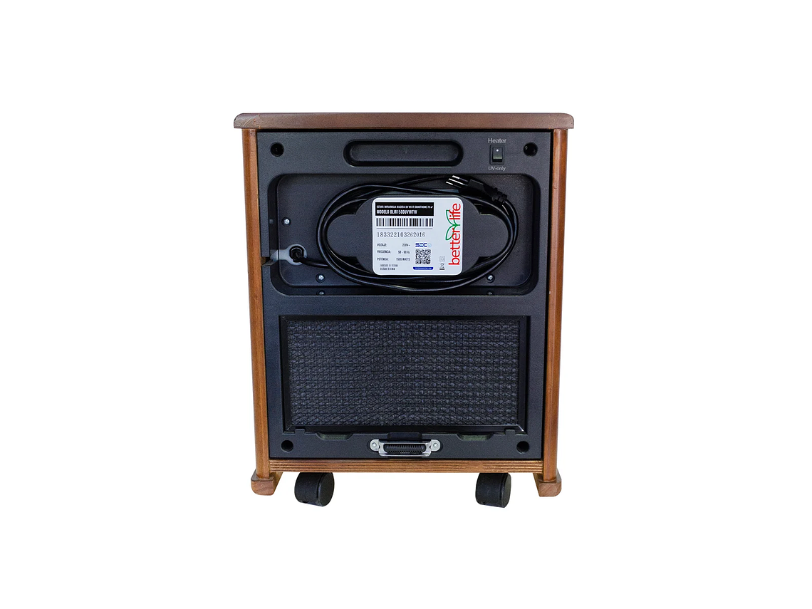 ESTUFA INFRARROJA MADERA UV 70 M² BETTERLIFE BLIR1500UVWTW 4
