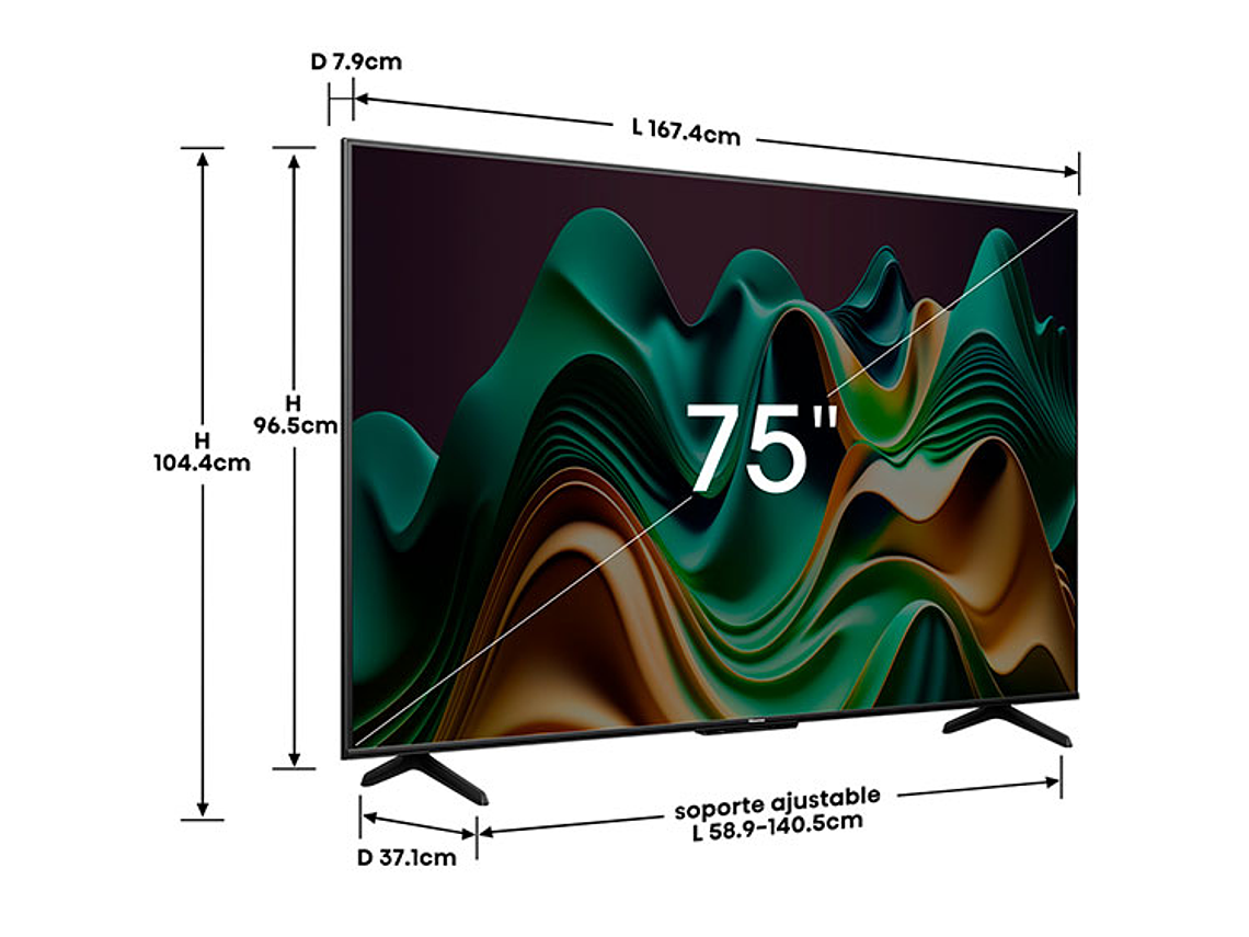 SMART TV HISENSE MINI LED UHD 4K 75