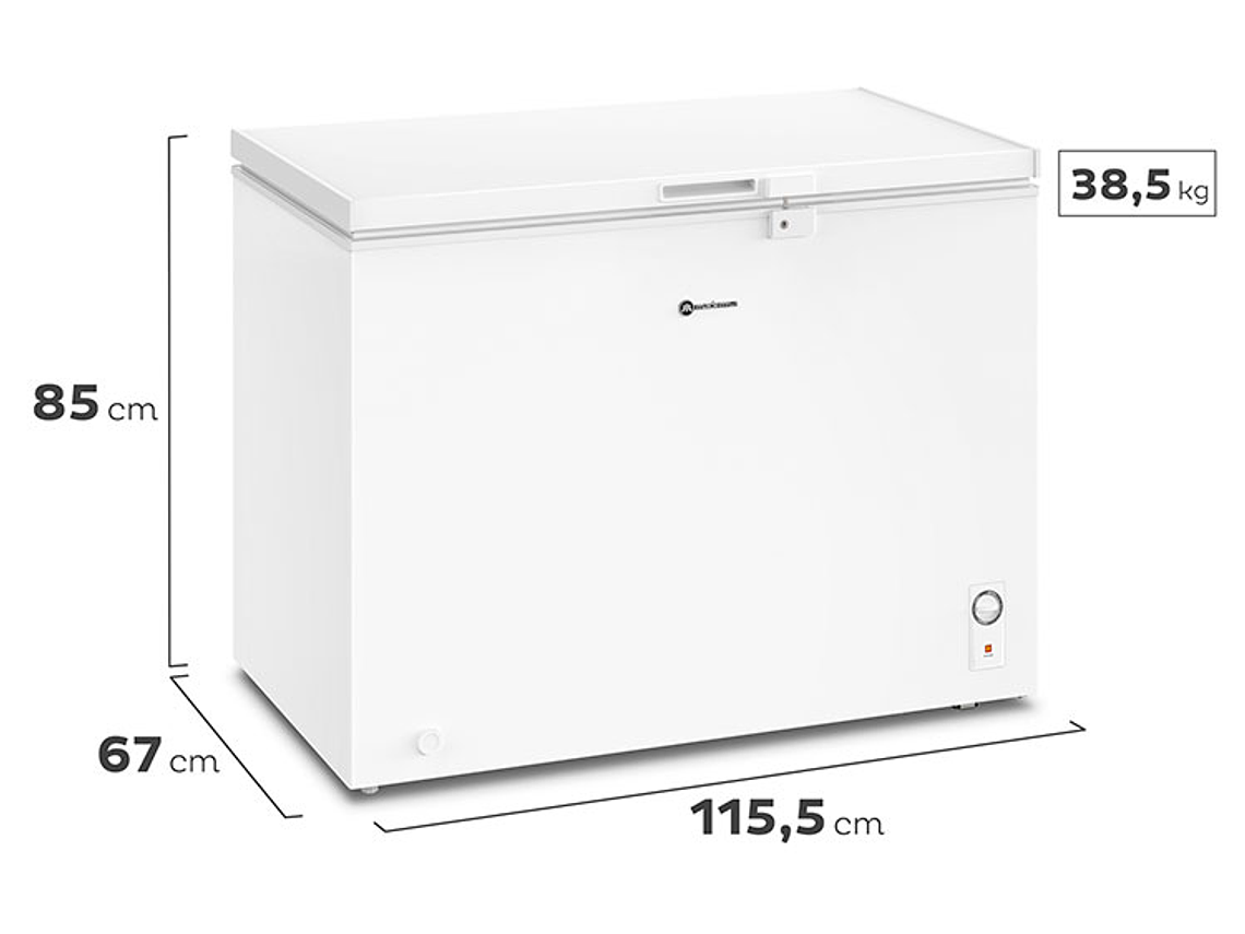 FREEZER HORIZONTAL MADEMSA 290 L DUAL M300D 4