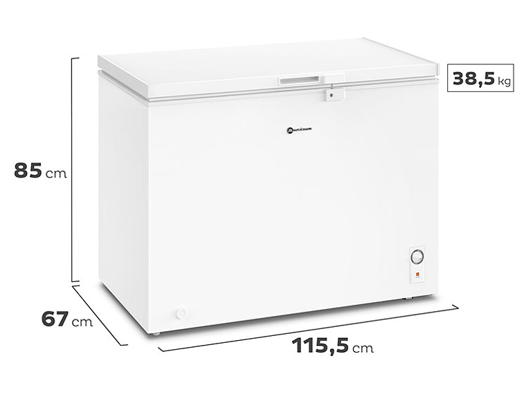 FREEZER HORIZONTAL MADEMSA 290 L DUAL M300D 4