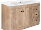 KIT DOMSA MUEBLE VANITORIO NOGAL B120PH-WOOD + P-120/120 X 80 X 47 CM - Miniatura 3