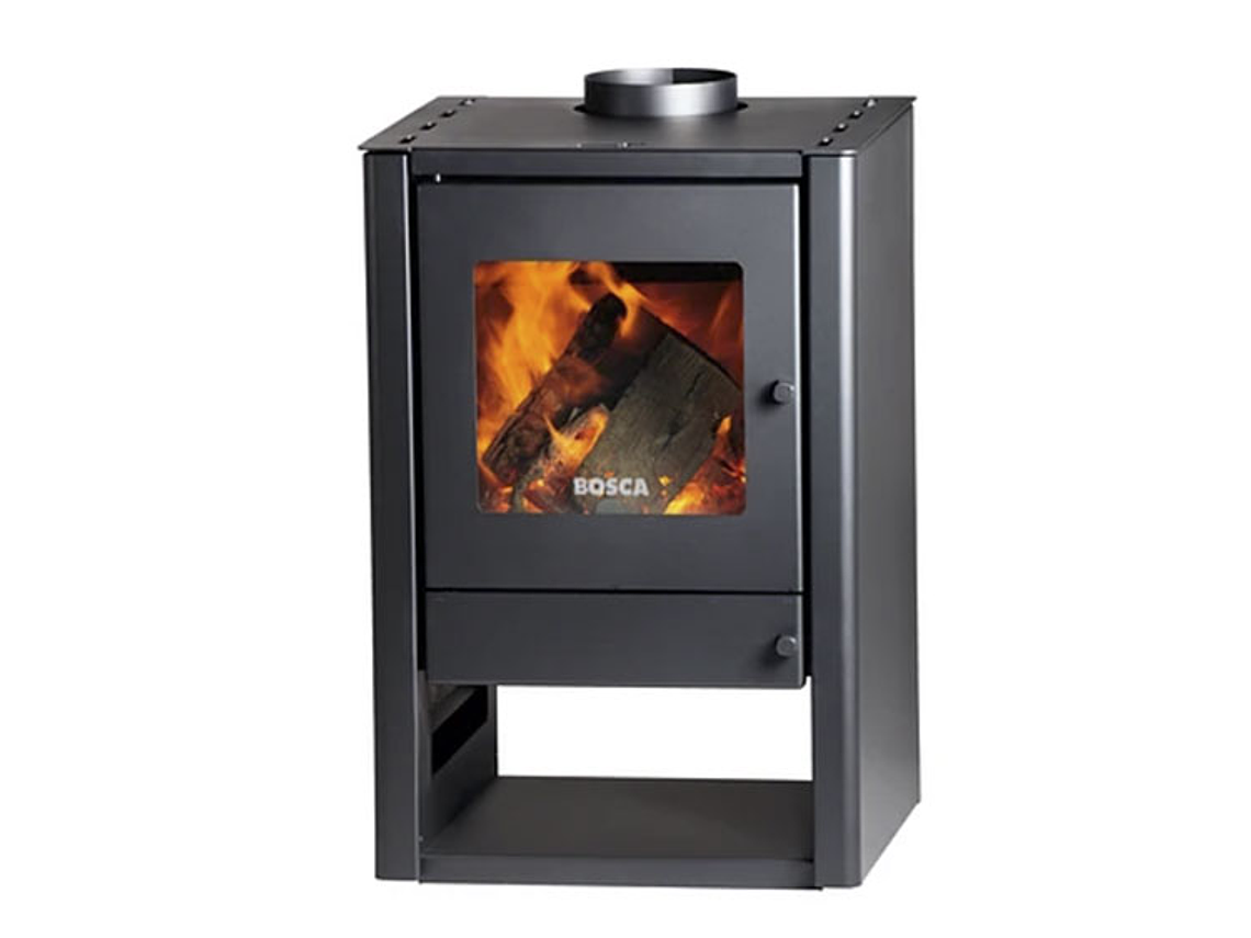 CALEFACTOR A LEÑA BOSCA GOLD 380 NEGRO 1