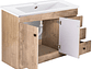 KIT DOMSA MUEBLE VANITORIO NOGAL B120PH-WOOD + P-120/120 X 80 X 47 CM - Miniatura 4