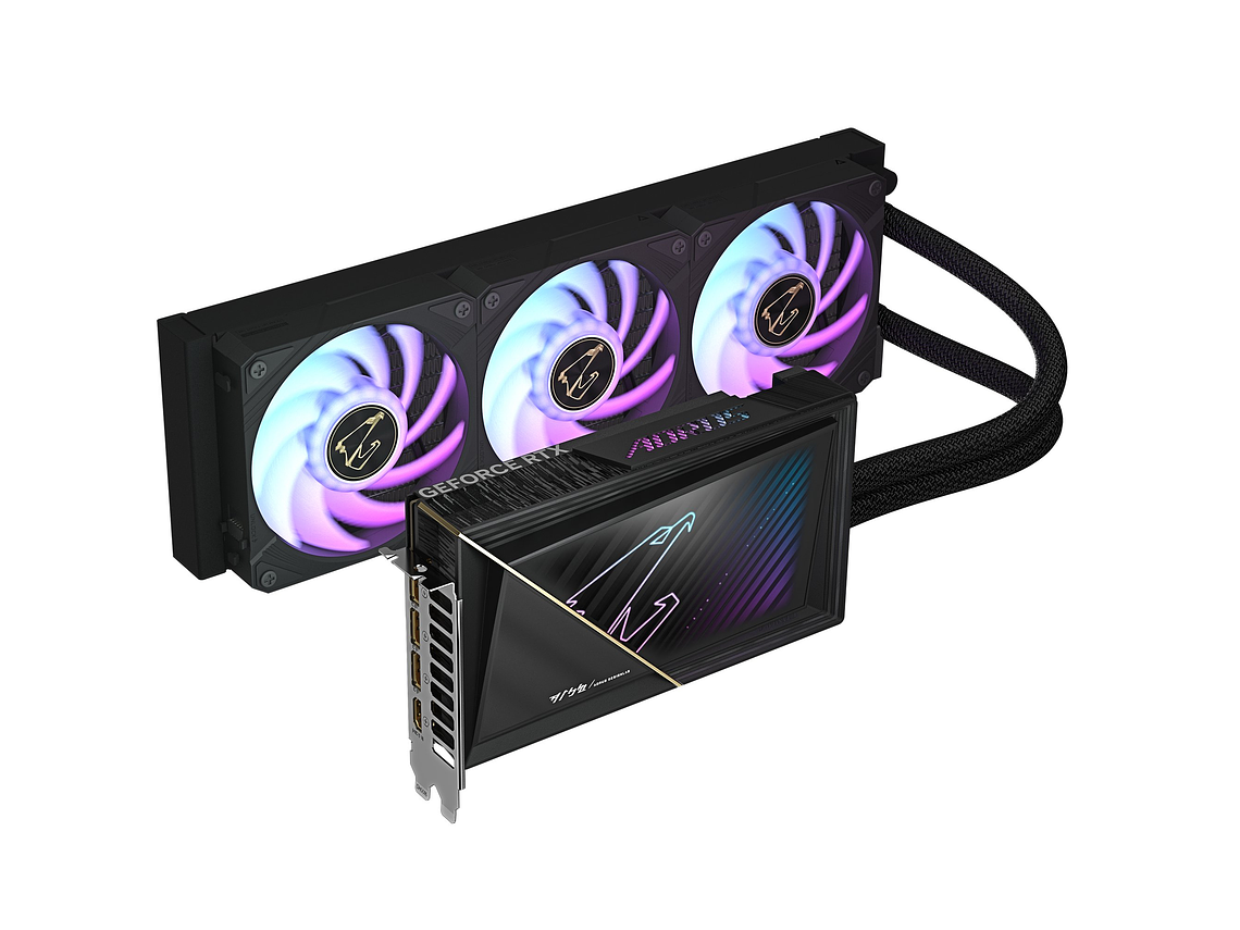 TARJETA DE VIDEO AORUS NVIDIA GEFORCE RTX 5080 XTREME WATERFORCE, 16GB GDDR7, 256-BIT 2