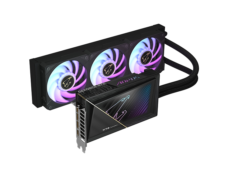 TARJETA DE VIDEO AORUS NVIDIA GEFORCE RTX 5080 XTREME WATERFORCE, 16GB GDDR7, 256-BIT 2