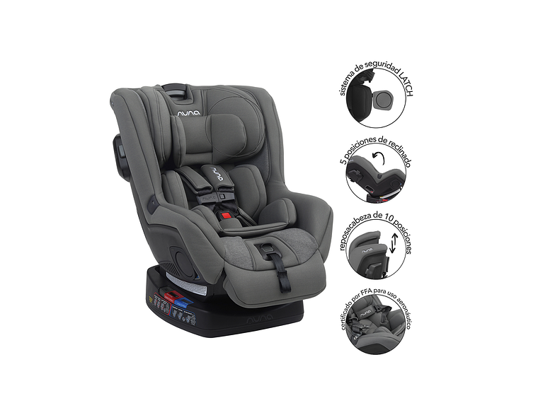 SILLA DE AUTO NUNA CONVERTIBLE RAVA GRANITE 4