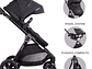 COCHE CUNA TRAVEL SYSTEM ISOFIX SUNSET PREMIUM NEGRO BEBESIT - Miniatura 8