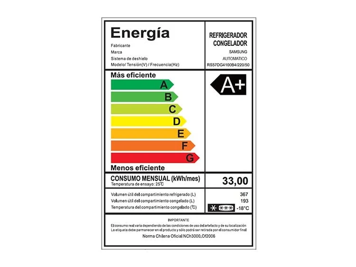 REFRIGERADOR SIDE BY SIDE 560 L NO FROST RS57DG4100B4ZS 10
