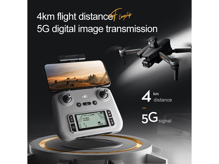 DRON WIFI 5G 4K EIS 4000M GPS 8000MAH AE86 PRO MAX 6