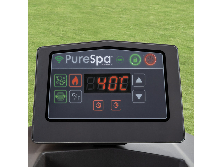 SPA HOT TUB INFLABLE INTEX GREYWOOD DELUXE 4 PERSONAS 9