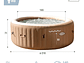 SPA HOT TUB INFLABLE INTEX BUBBLE MASSAGE 6 PERSONAS - Miniatura 3