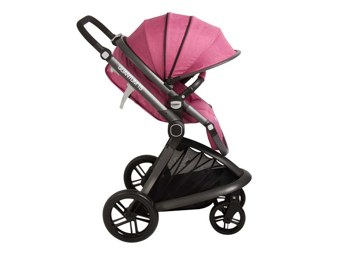 COCHE TRAVEL SYSTEM BEBESIT QUANTUM ROSADO 5