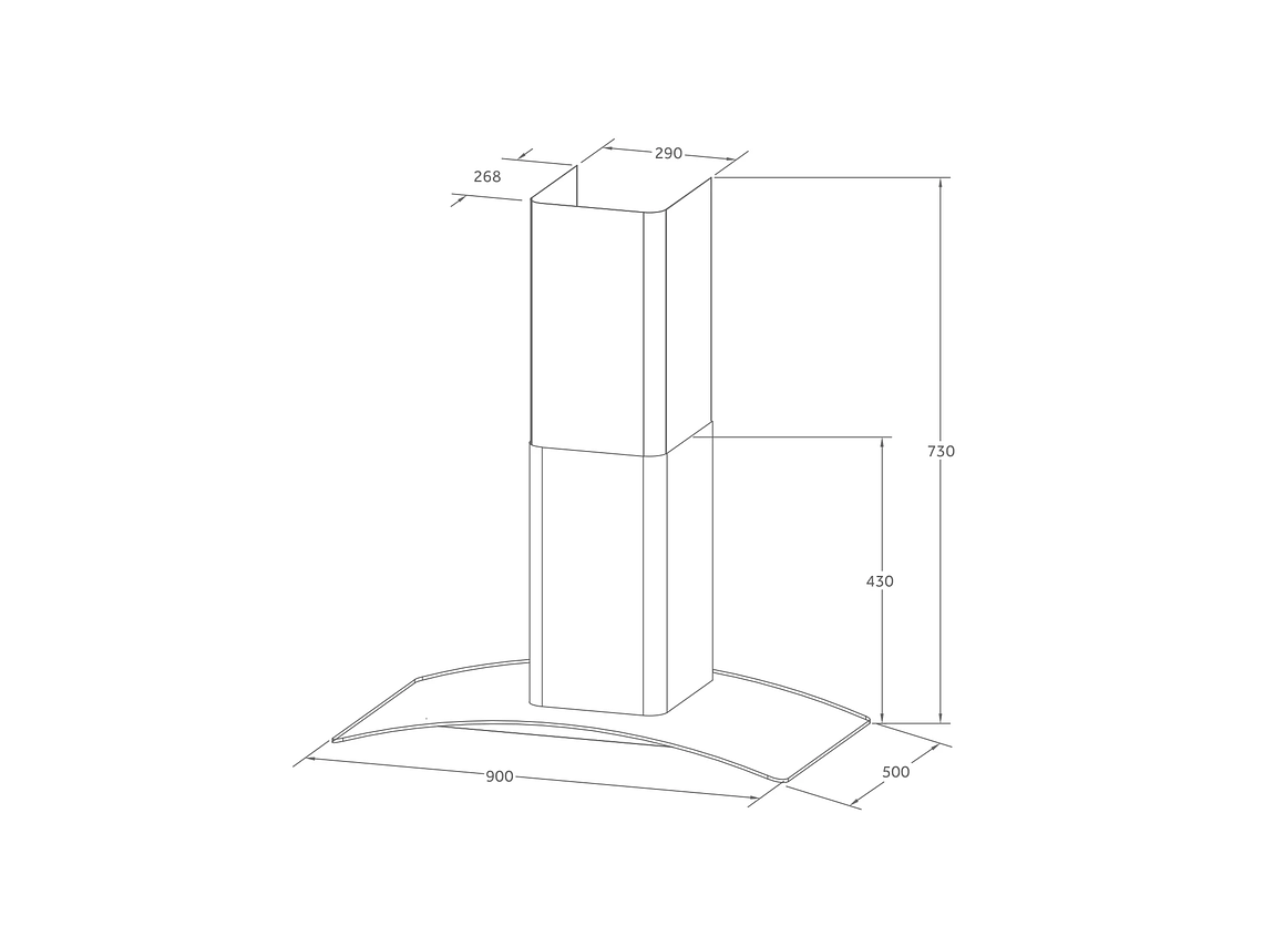 CAMPANA DECORATIVA GRÖNER BLACK TOUCH 90CM 4