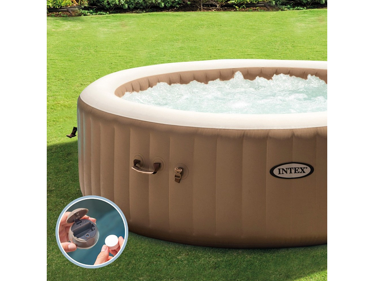 SPA HOT TUB INFLABLE INTEX BUBBLE MASSAGE 6 PERSONAS 4