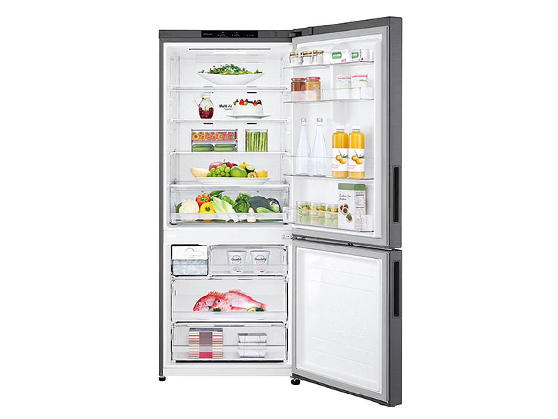 REFRIGERADOR BOTTOM FREEZER LG NO FROST 408 L DOOR COOLING GB40BPG 3